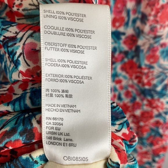 Free People Womens Mable Blouse Rose Combo Balloon Sleeve Crop Size M Milkmaid - Picture 10 of 16